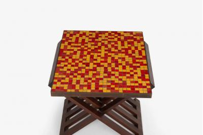 Edward Wormley Edward Wormley for Dunbar Occasional Table with Murano Mosaic Tiles