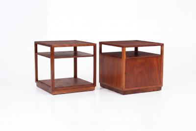 Edward Wormley Edward Wormley for Dunbar Pair of Cube End Tables 1947