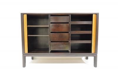 Edward Wormley Edward Wormley for Dunbar Rare Chest with Tambour Doors