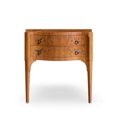 Edward Wormley Edward Wormley for Dunbar Rosewood and Brass Commode Console Chest of Drawers