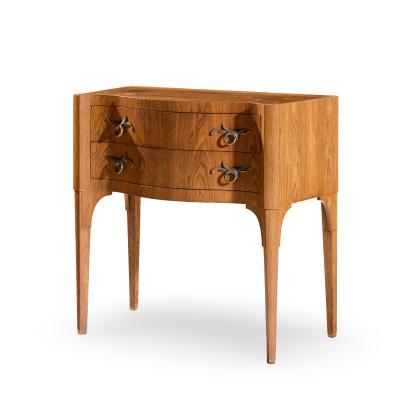 Edward Wormley Edward Wormley for Dunbar Rosewood and Brass Commode Console Chest of Drawers