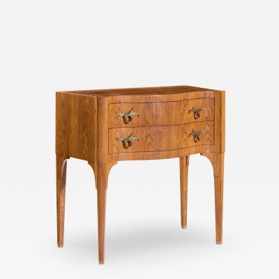Edward Wormley Edward Wormley for Dunbar Rosewood and Brass Commode Console Chest of Drawers