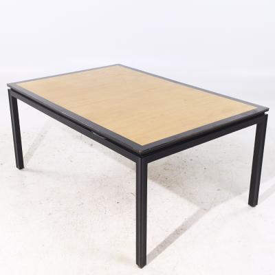 Edward Wormley Edward Wormley for Dunbar Rosewood and Ebonized Oak Dining Table with 2 Leaves