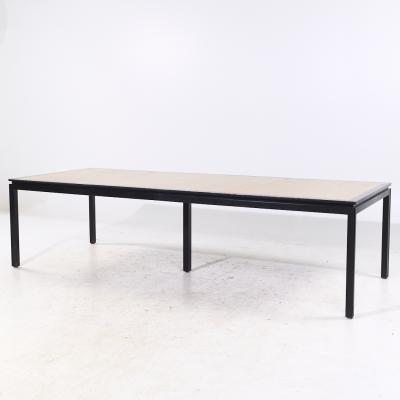 Edward Wormley Edward Wormley for Dunbar Rosewood and Ebonized Oak Dining Table with 2 Leaves