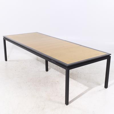 Edward Wormley Edward Wormley for Dunbar Rosewood and Ebonized Oak Dining Table with 2 Leaves