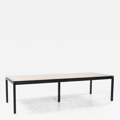 Edward Wormley Edward Wormley for Dunbar Rosewood and Ebonized Oak Dining Table with 2 Leaves