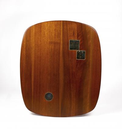 Edward Wormley Edward Wormley for Dunbar Sculptural Janus Table with Natzler Tiles Model