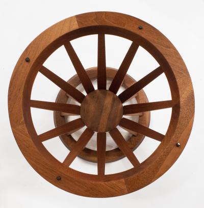 Edward Wormley Edward Wormley for Dunbar Sheaf of Wheat Side Table in Mahogany with Glass Top