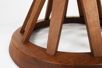 Edward Wormley Edward Wormley for Dunbar Sheaf of Wheat Side Table in Mahogany with Glass Top