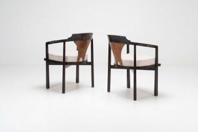 Edward Wormley Edward Wormley for Dunbar Six Dining Chairs Model 935 Horseshoe Chairs 1965c 