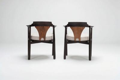Edward Wormley Edward Wormley for Dunbar Six Dining Chairs Model 935 Horseshoe Chairs 1965c 