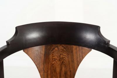 Edward Wormley Edward Wormley for Dunbar Six Dining Chairs Model 935 Horseshoe Chairs 1965c 