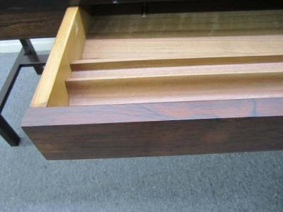 Edward Wormley Excellent Rosewood Roll Top Desk by Edward Wormley for Dunbar Mid Century Modern