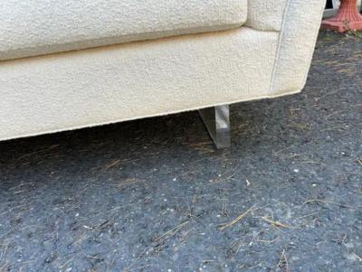 Edward Wormley Fabulous Wormley Dunbar Style Open Arm Two Piece Sectional Sofa Lucite Legs