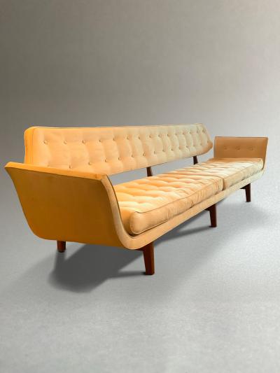 Edward Wormley La Gondola Sofa Tufted Upholstery