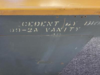 Edward Wormley MID CENTURY EDWARD WORMLEY PRECEDENT LINE VANITY WITH STOOL