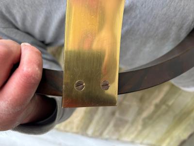 Edward Wormley Magnificent Pentagonal Edward Wormley Dunbar Bronze Side Table Mid Century