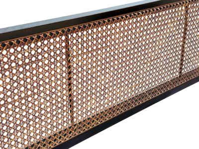 Edward Wormley Mid Century Modern Edward Wormley for Dunbar King Size Headboard in Cane