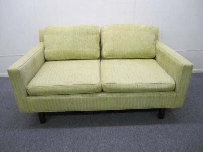Edward Wormley Mid Century Modern Two Seater Loveseat Sofa by Edward Wormley for Dunbar