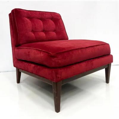 Edward Wormley Mid century Modern Slipper Lounge Chairs Edward Wormley for Dunbar Style