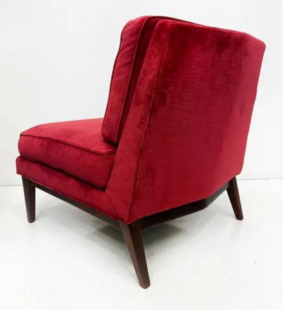 Edward Wormley Mid century Modern Slipper Lounge Chairs Edward Wormley for Dunbar Style