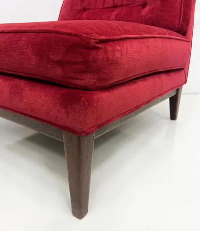 Edward Wormley Mid century Modern Slipper Lounge Chairs Edward Wormley for Dunbar Style