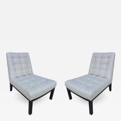 Edward Wormley Pair of Dunbar Edward Wormley Slipper Chairs