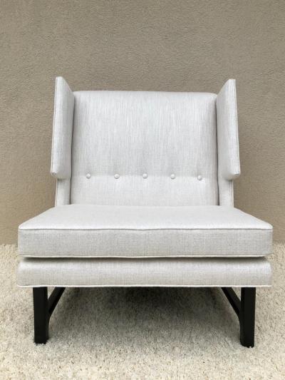 Edward Wormley Pair of Edward Wormley Dunbar High Back Chairs Wormley Estate Weston ct