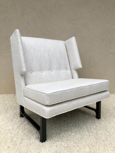 Edward Wormley Pair of Edward Wormley Dunbar High Back Chairs Wormley Estate Weston ct