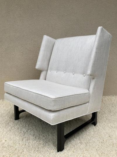 Edward Wormley Pair of Edward Wormley Dunbar High Back Chairs Wormley Estate Weston ct