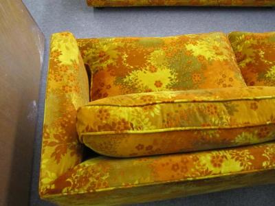Edward Wormley Pair of Edward Wormley Dunbar Love Seats Sofas Jack Lenor Larsen