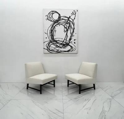 Edward Wormley Pair of Edward Wormley Slipper Chairs for Dunbar