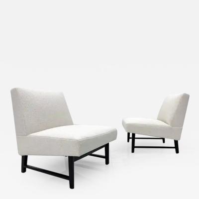 Edward Wormley Pair of Edward Wormley Slipper Chairs for Dunbar