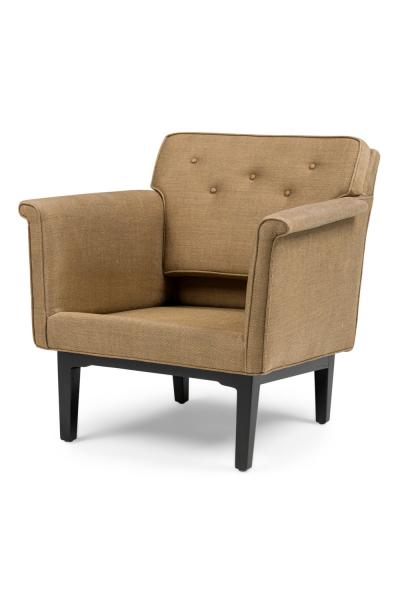 Edward Wormley Pair of Edward Wormley for Dunbar American Mid Century Lounge Chairs