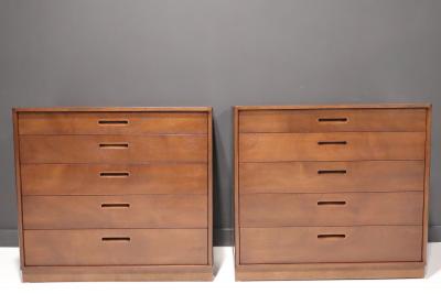 Edward Wormley Pair of Edward Wormley for Dunbar Chest of Drawers NIghtstands
