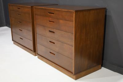 Edward Wormley Pair of Edward Wormley for Dunbar Chest of Drawers NIghtstands