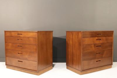 Edward Wormley Pair of Edward Wormley for Dunbar Chest of Drawers NIghtstands