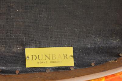Edward Wormley Pair of Edward Wormley for Dunbar Janus Chair in Jack Lenor Larsen