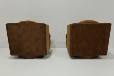 Edward Wormley Rare Edward Wormley for Dunbar Model 251 Swivel Lounge Chairs