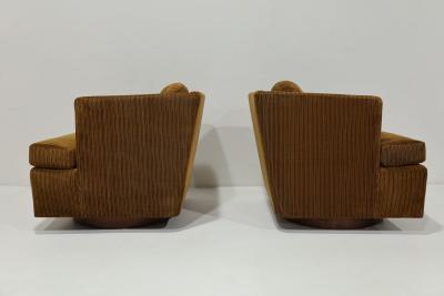 Edward Wormley Rare Edward Wormley for Dunbar Model 251 Swivel Lounge Chairs