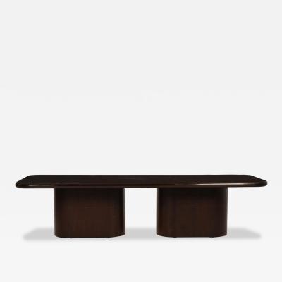 Edward Wormley Roger Lee Sprunger for Dunbar Double Pedestal Dining or Conference Table 1965