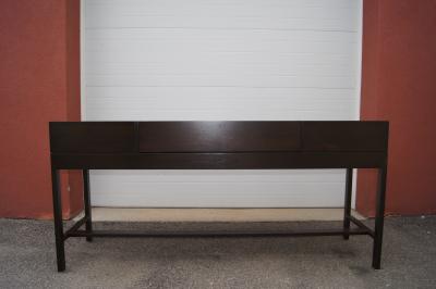 Edward Wormley Rosewood and Mahogany Roll Top Desk by Edward Wormley for Dunbar