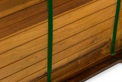 Edward Wormley Set of 3 American Iron and Wood Nesting Tables