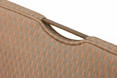 Edward Wormley Set of 4 Edward Wormley for Dunbar Patterned Mauve Upholstered Side Chairs