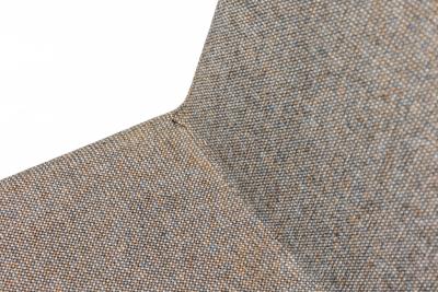 Edward Wormley Set of 6 Edward J Wormley Gray Fabric Upholstered Dining Side Chairs