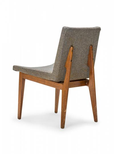 Edward Wormley Set of 6 Edward J Wormley Gray Fabric Upholstered Dining Side Chairs