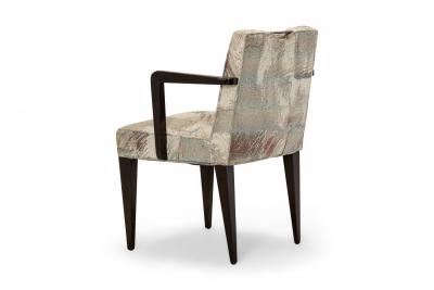 Edward Wormley Set of 6 Edward Wormley for Dunbar Patterned Pastel Upholstered Dining Chairs