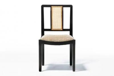Edward Wormley Set of 6 Mid Century Wormley Dunbar Style Cane Mahogany Dining Chairs