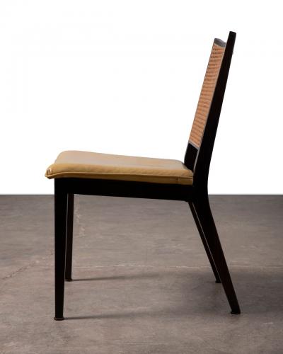 Edward Wormley Set of Six Edward Wormley Cane Dining Chairs for Dunbar