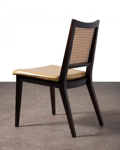 Edward Wormley Set of Six Edward Wormley Cane Dining Chairs for Dunbar